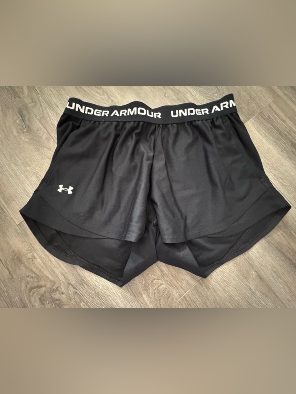 Under Armour Black Women's Athletic Twin-Layer Shorts